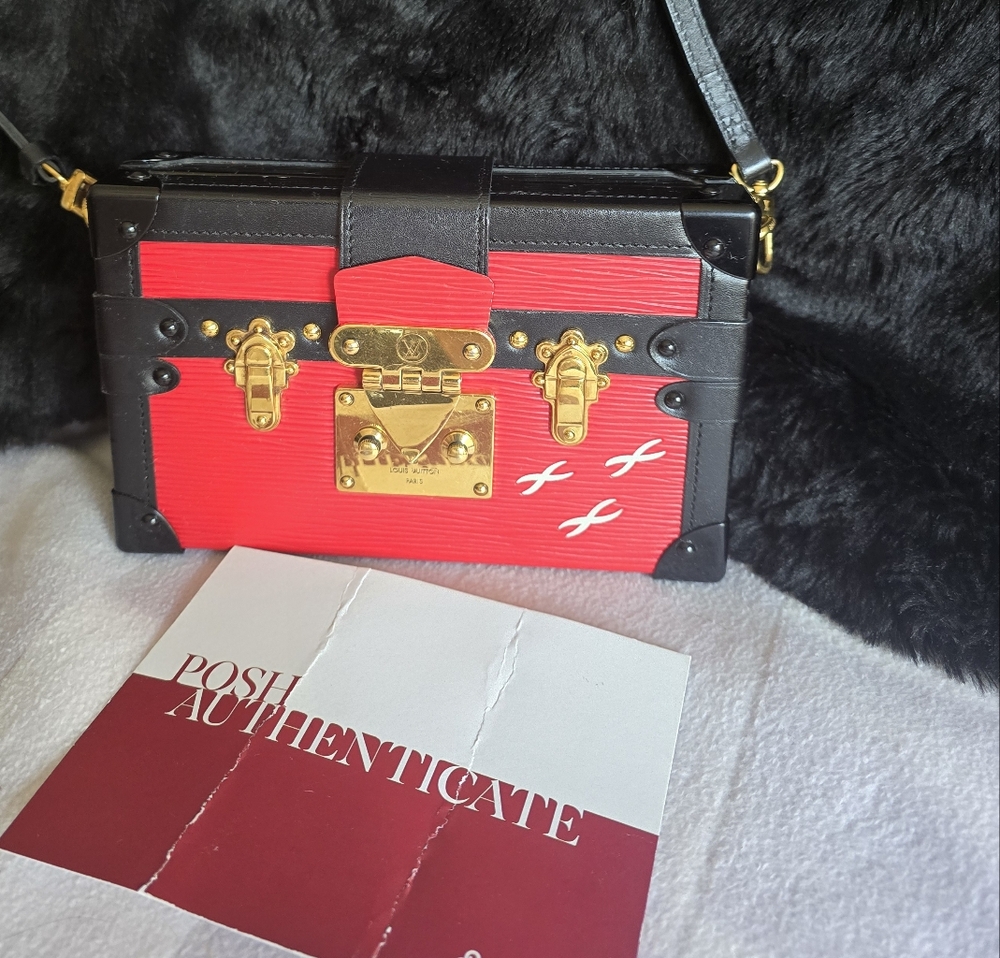 Authentic Louis Vuitton Petite Malle Shoulder Bag